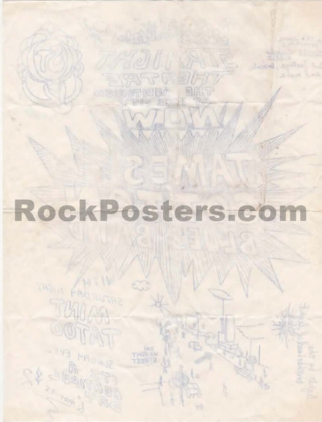 AUCTION - James Cotton - 1968 Handbill - Straight Theater - Excellent
