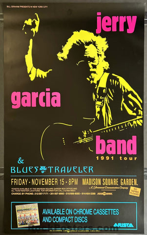 AUCTION - Jerry Garcia Band - Madison Square Garden - NYC 1991 Poster - Near Mint Minus