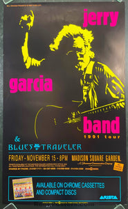 AUCTION - Jerry Garcia Band - Madison Square Garden - NYC 1991 Poster - Near Mint Minus