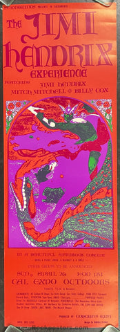 Jimi Hendrix Experience - Cal Expo Sacramento - 1970 Poster - Near Mint Minus