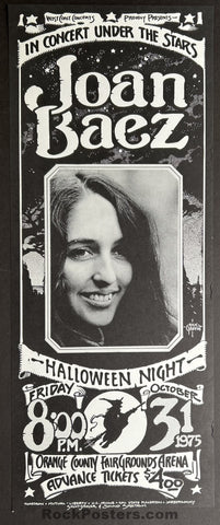 AUCTION - Joan Baez - Rick Griffin - Orange County Fairgrounds - 1975 Poster - Near Mint Minus