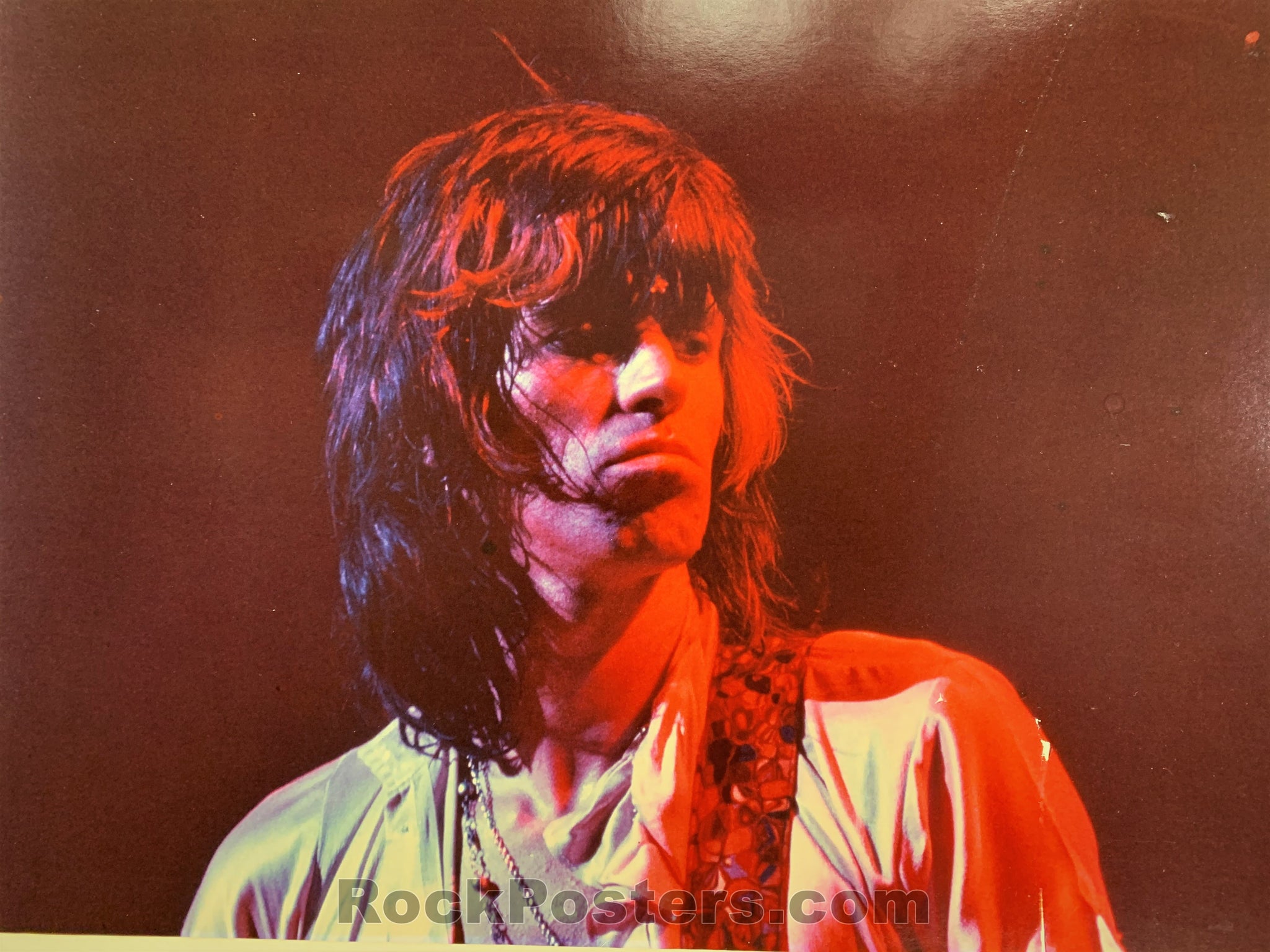 AUCTION - Rolling Stones - Keith Richards - Jim Marshall Signed - 1975 Concert Photograph - Excellent