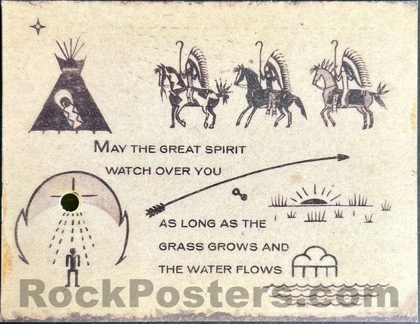 AUCTION - LSD/Acid - Laguna Beach - Christmas Happening Concert - 1970 Postcard - Mint - SF Rock Posters & Collectibles