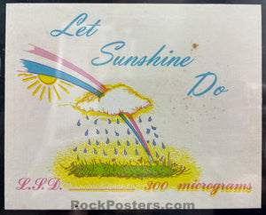 AUCTION - Orange Sunshine LSD - Brotherhood of Eternal Love - Tim Scully SIGNED - 1969 Distribution Card -  PSA/DNA Certified