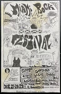 AUCTION - Miami Pop Festival - Grateful Dead - 1968 Poster - Florida - Very Good