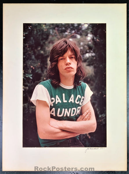 AUCTION - Rolling Stones - Mick Jagger - Jim Marshall Signed - 1977 Photograph - Excellent