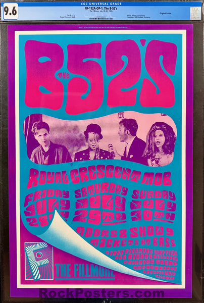 NF-112A - B-52s - Arlene Owseichik - 1989 Poster - The Fillmore