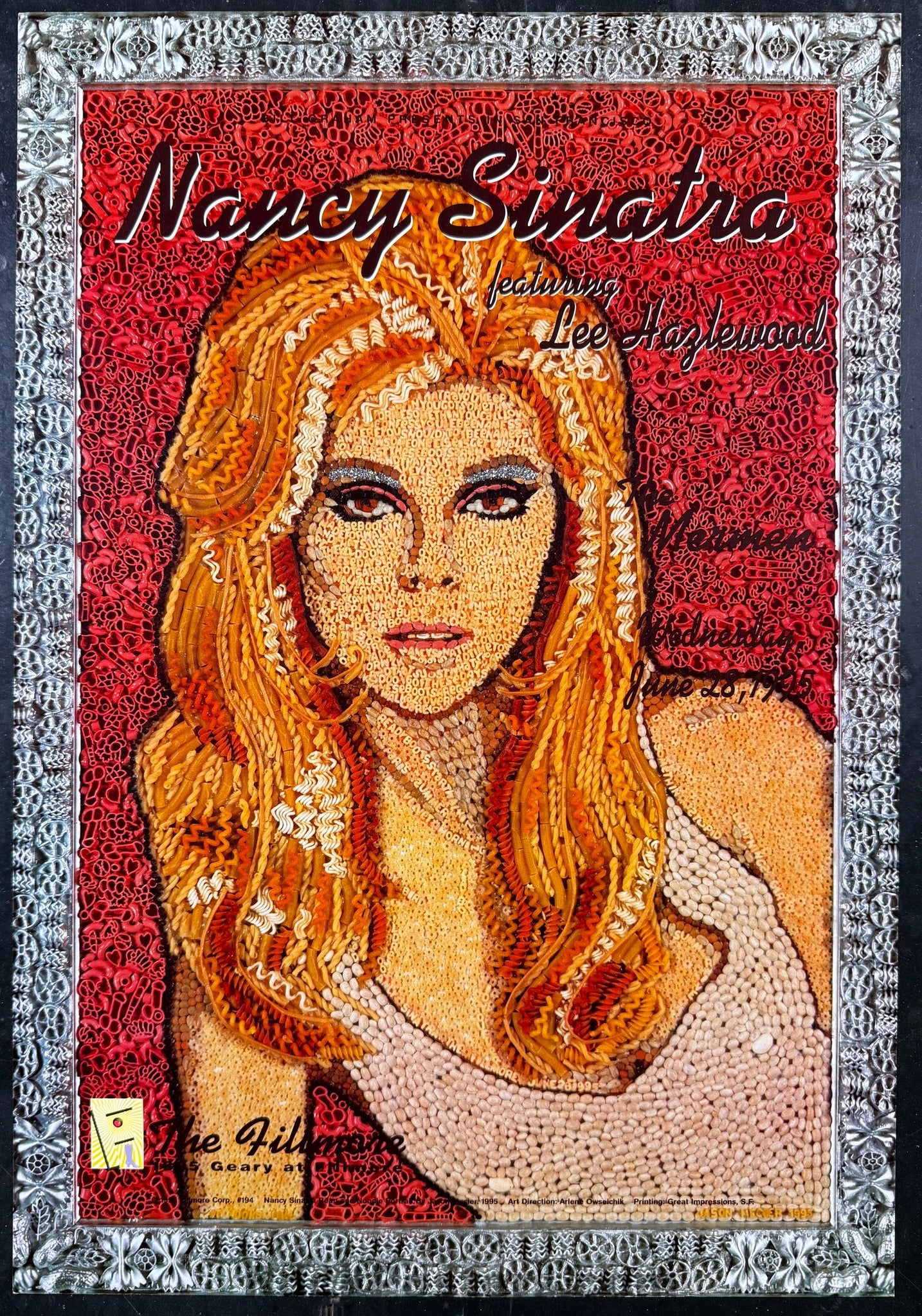 NF-194 - Nancy Sinatra - Lee Hazlewood - 1995 Concert Poster - The Fillmore - Near Mint Minus