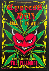 NF-205 - Cypress Hill - Chris Shaw - 1995 Concert Poster Poster - The Fillmore  -  Excellent