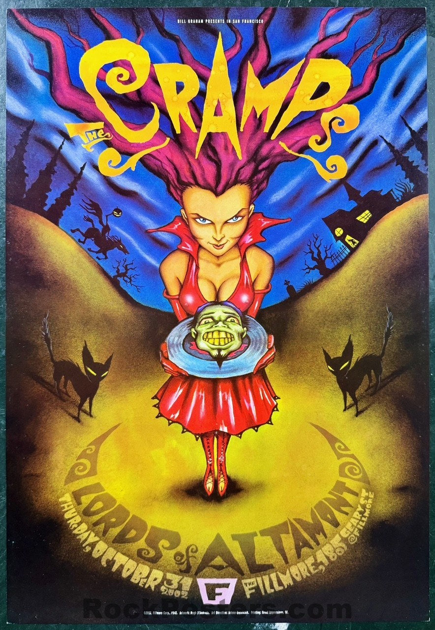 NF-542 - The Cramps - 2002 Poster - The Fillmore - Near Mint Minus