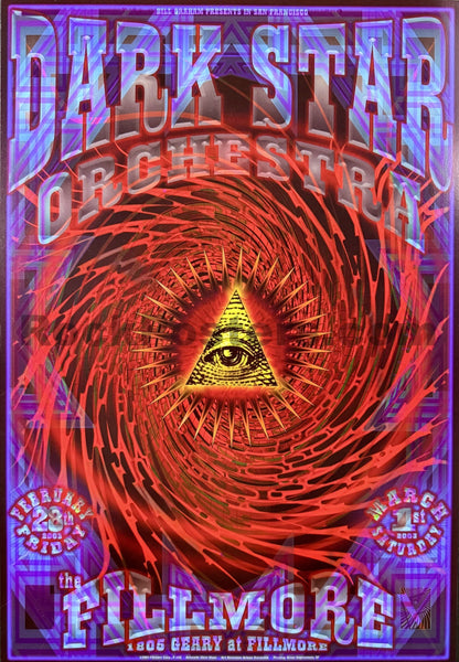 NF-556 - Dark Star Orchestra - 2003 Poster - The Fillmore - Near