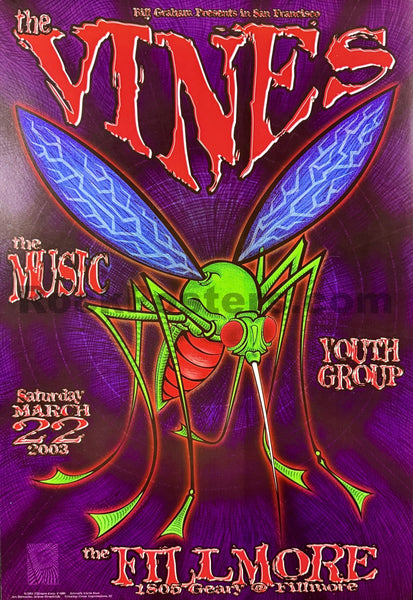 NF-560 - The Vines - 2003 Poster - The Fillmore - Near Mint – SF