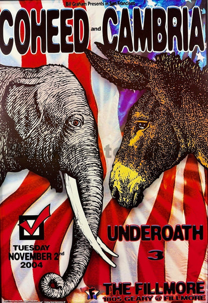 NF-639 - Coheed and Cambria - 2004 Poster - The Fillmore - Near