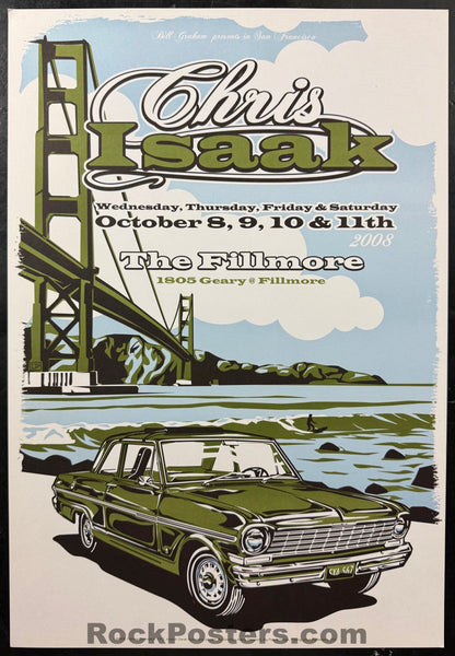 NF-972 - Chris Isaak - 2008 Poster - The Fillmore - Near Mint