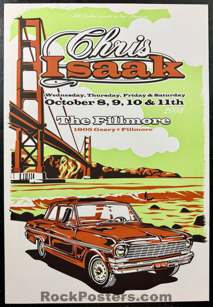 NF-972 - Chris Isaak - 2008 Poster - The Fillmore - Near Mint
