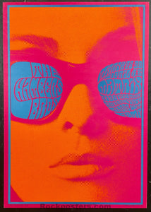 AUCTION - Neon Rose 12 - Chambers Brothers - Victor Moscoso Signed - 1967 Poster - The Matrix - Near Mint