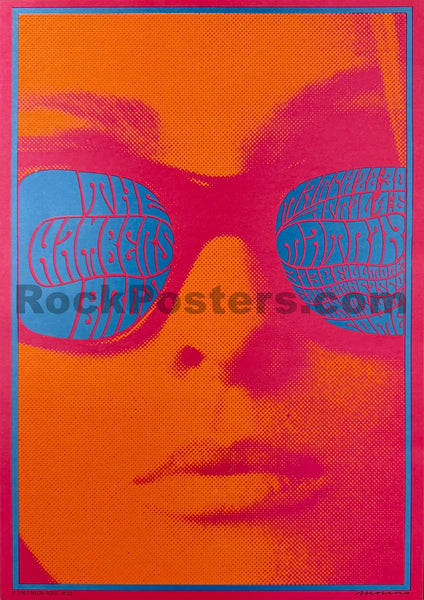 AUCTION - Neon Rose 12 - Chambers Bros. - Victor Moscoso - 1967 Poster - The Matrix - Near Mint - SF Rock Posters & Collectibles