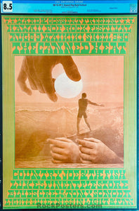 AUCTION - Neon Rose 16 - Hawaii Pop Festival - Victor Moscoso - 1967 Poster - CGC Graded 8.5