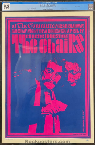 Neon Rose 19 - The Chairs - Victor Moscoso - 1967 Poster - CGC Graded 9.8