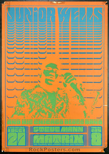 AUCTION - Neon Rose 1 - Junior Wells - Mosoco - 1967 Poster - The Matrix - Rough