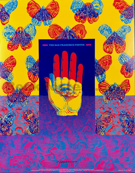AUCTION - Neon Rose 26 - Moscoso Signed - 1968 SF Poster Exhibition - Near Mint