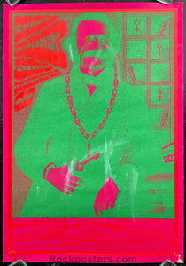 AUCTION - Neon Rose 4 - Big Brother Janis Joplin - Victor Moscoso - 1967  Poster - The Matrix - Very Good