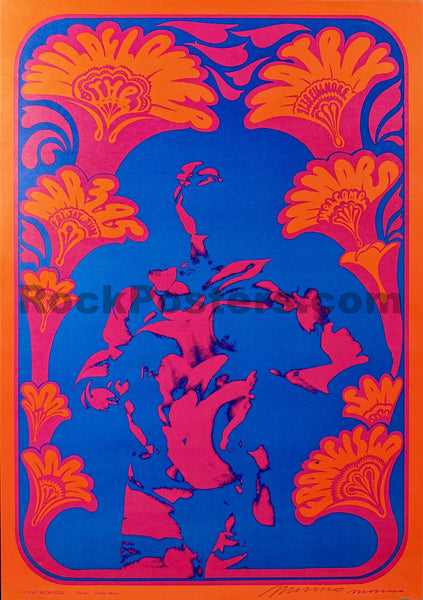 AUCTION - Neon Rose 9 - Second Print - Moscoso Signed - The Matrix - Mint
