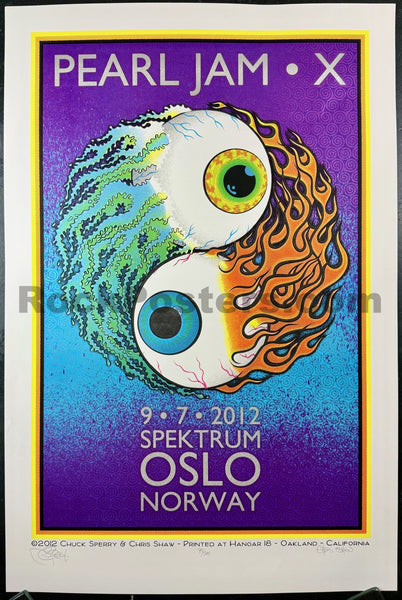 AUCTION - Pearl Jam - Oslo '12 - Sperry/Shaw - Near Mint Minus - SF Rock Posters & Collectibles