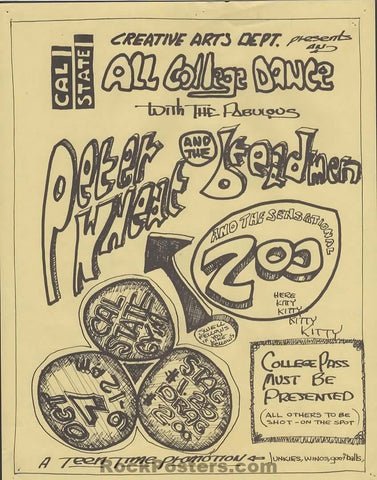 AUCTION - Peter Wheat & The Breadmen - 1967 Handbill - Hayward, CA - Excellent