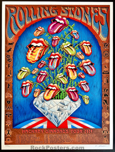 AUCTION - Rolling Stones - Hackney Diamonds Tour '24 - Multi Venue - Pearl Stock Edition - Emek - Signed & Numbered - Mint