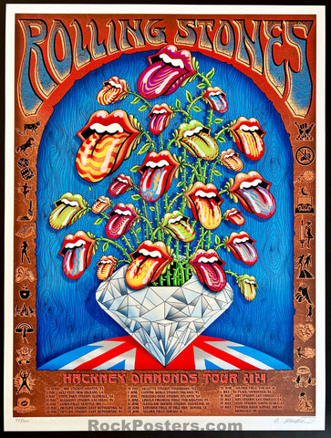 AUCTION - Rolling Stones - Hackney Diamonds Tour '24 - Multi Venue - Pearl Stock Edition - Emek - Signed & Numbered - Mint