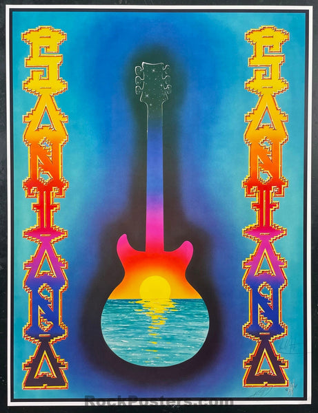 AUCTION - Santana - Kelley/Santana SIGNED - 1997 Poster - Near Mint Minus