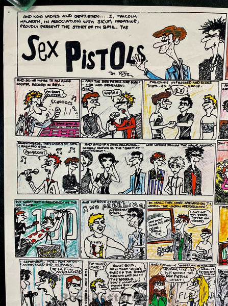 AUCTION - Sex Pistols - Never Mind The Bollocks Here's The Sex Pistols - Warner Brothers LA - 1977 Promo Poster - Excellent