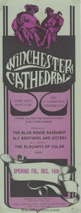 AUCTION - Sly & Family Stone - 1st Concert - 1966 Handbill - Winchester Cathedral - Excellent