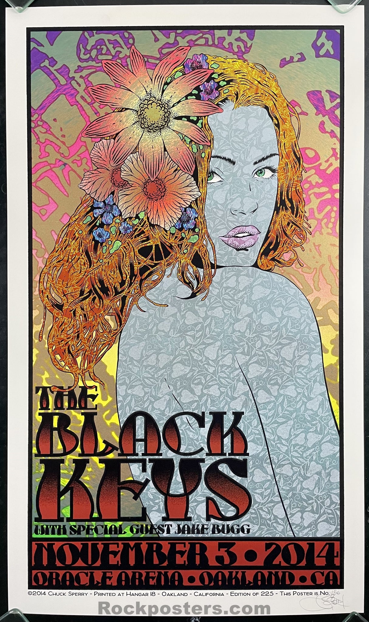 AUCTION - The Black Keys - Oakland '14 - Chuck Sperry - 1st Edition - Mint