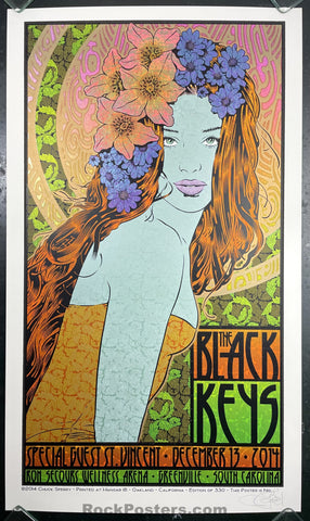 AUCTION - The Black Keys - Greenville '14 - Chuck Sperry - 1st Edition - Mint