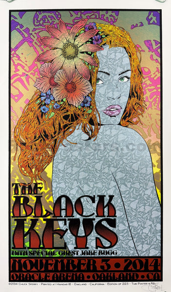 The Black Keys - Oakland '14 - Chuck Sperry - 1st Edition - Mint - SF Rock Posters & Collectibles