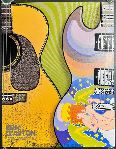 AUCTION - Eric Clapton - New York City '06 - Chuck Sperry - Triptych Poster Set - Near Mint