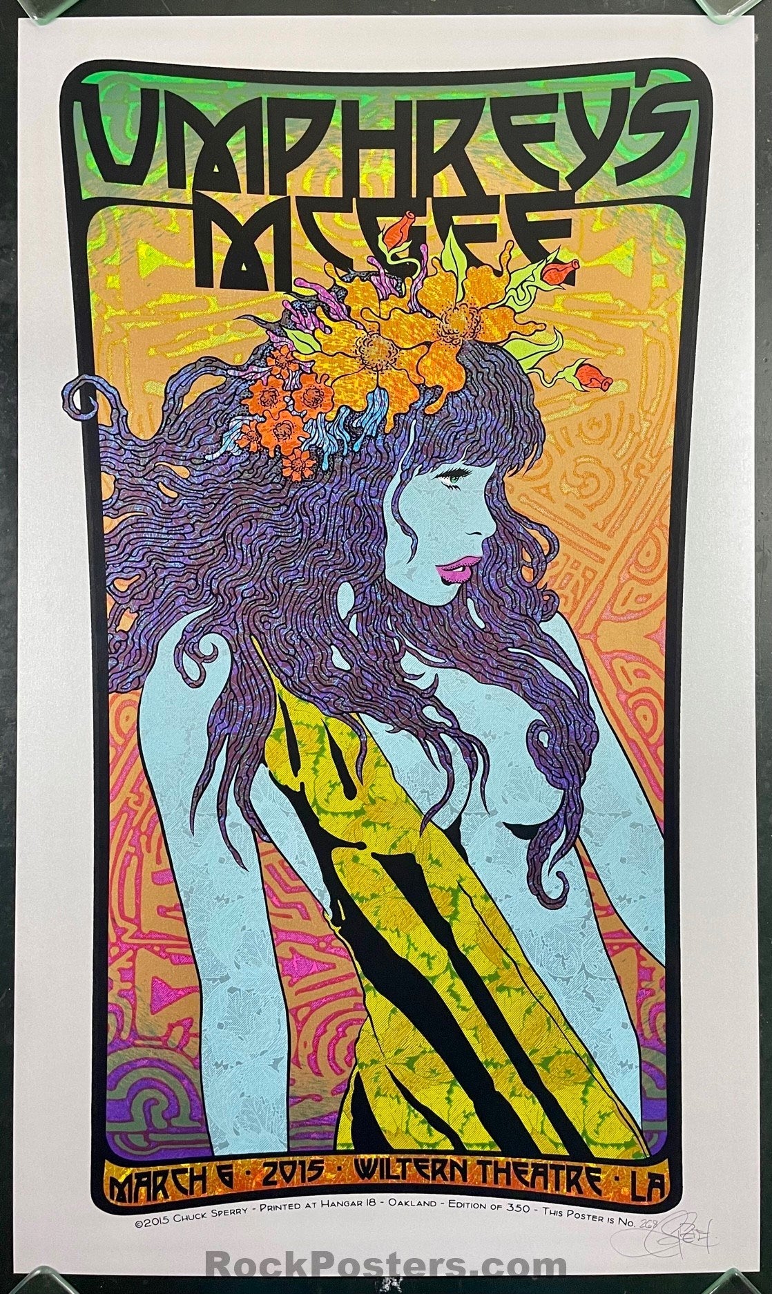 AUCTION - Umphrey's McGee - Los Angeles '15 - Chuck Sperry - 1st Edition - Mint