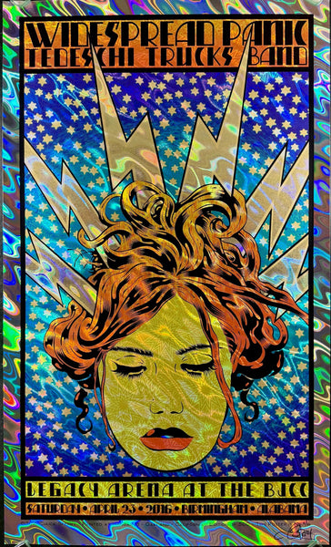 Widespread Panic - Birmingham '16 - Chuck Sperry - Lava Foil - Mint - SF Rock Posters & Collectibles