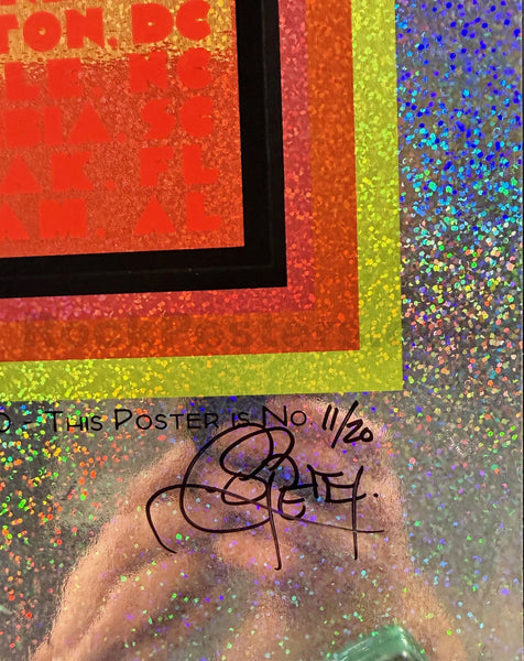 Widespread Panic - 25th Anniversary Tour - Chuck Sperry - Sparkle Foil - Near Mint Minus - SF Rock Posters & Collectibles