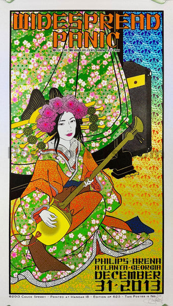 AUCTION - Widespread Panic - Atlanta '13 - Chuck Sperry - Opal Edition - Mint - SF Rock Posters & Collectibles