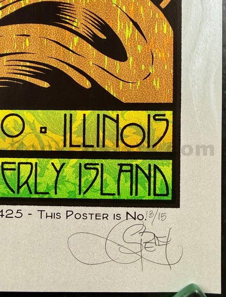 Widespread Panic - Chicago '14 - Chuck Sperry - Wave Foil  - Mint - SF Rock Posters & Collectibles