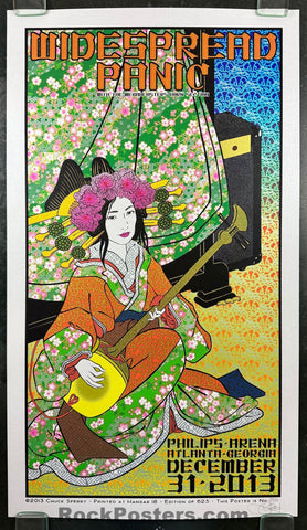 AUCTION - Widespread Panic - Atlanta '13 - Silver Variant - Edition of 25 - Chuck Sperry - Mint