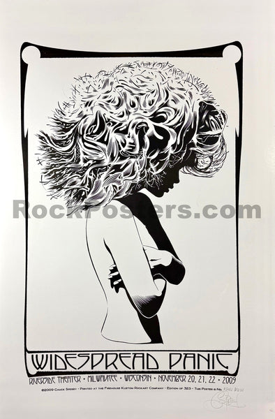 AUCTION - Widespread Panic - Milwaukee ' 09 - 2-Sided Test Print - Sperry - Excellent