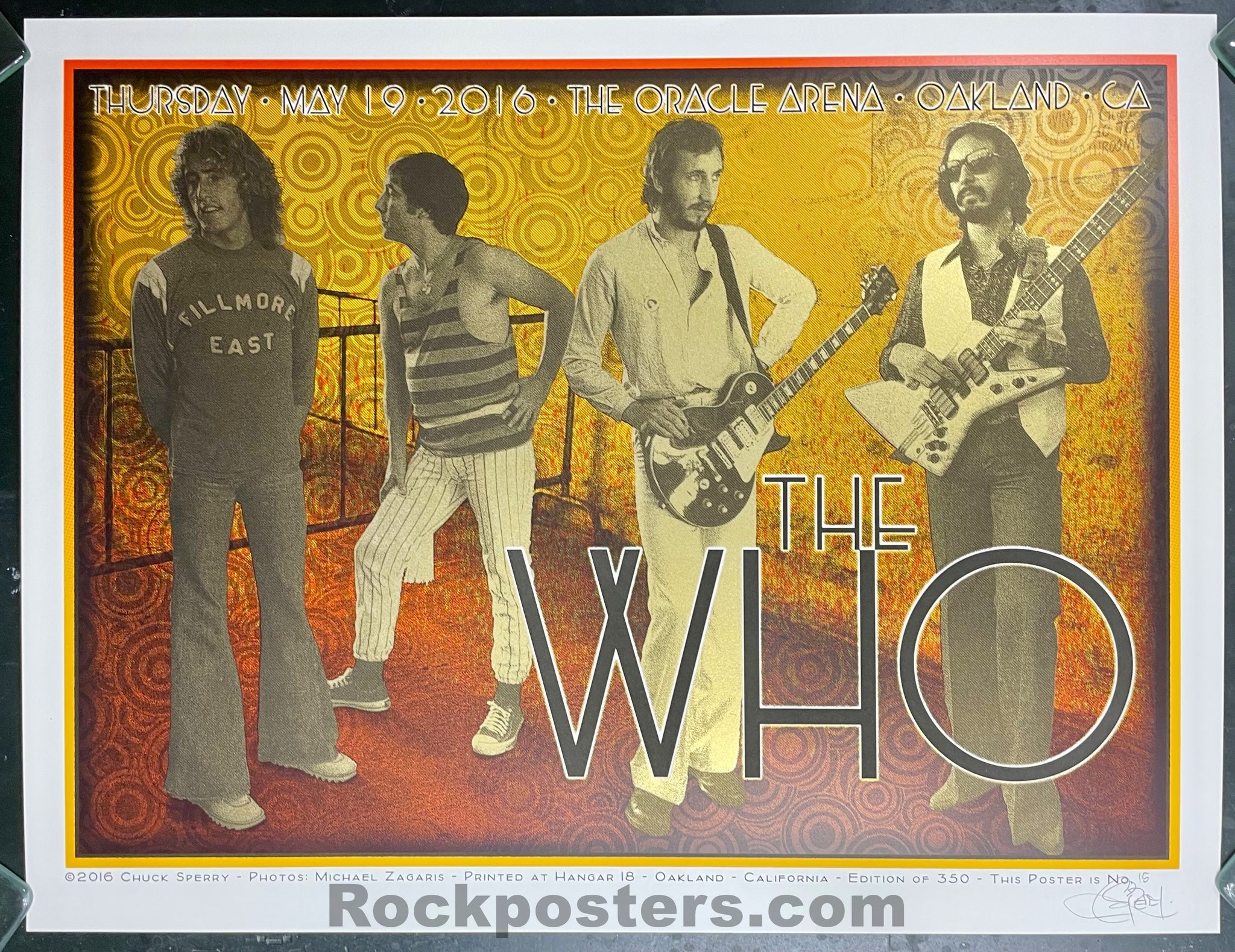 AUCTION - The Who - Oakland '16 - Chuck Sperry - 1st Edition - Mint