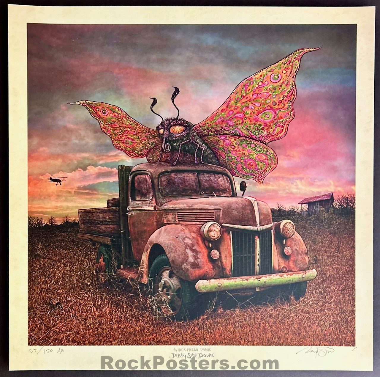 AUCTION -  Widespread Panic - Dirty Side Down '10 - Art Print - Marq Spusta - Mint