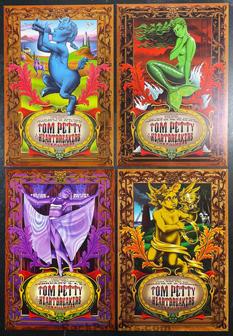 AUCTION - Tom Petty & the Heartbreakers - Jim Phillips - Set of Four 1997 Posters - Fillmore Auditorium - Near Mint Minus