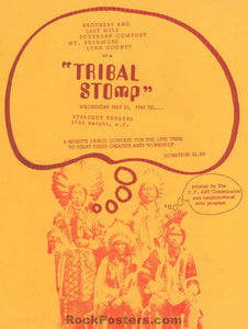 AUCTION - Tribal Stomp - Straight Theater Benefit - 1969 Handbill - Excellent