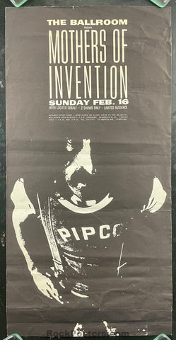 AUCTION - Frank Zappa - Mothers of Invention - 1969 Poster - Stratford CT - Very Good